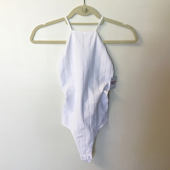 NWT Free People Ribbed Bridget Bodysuit - White - XS/S - Picture 4 of 8